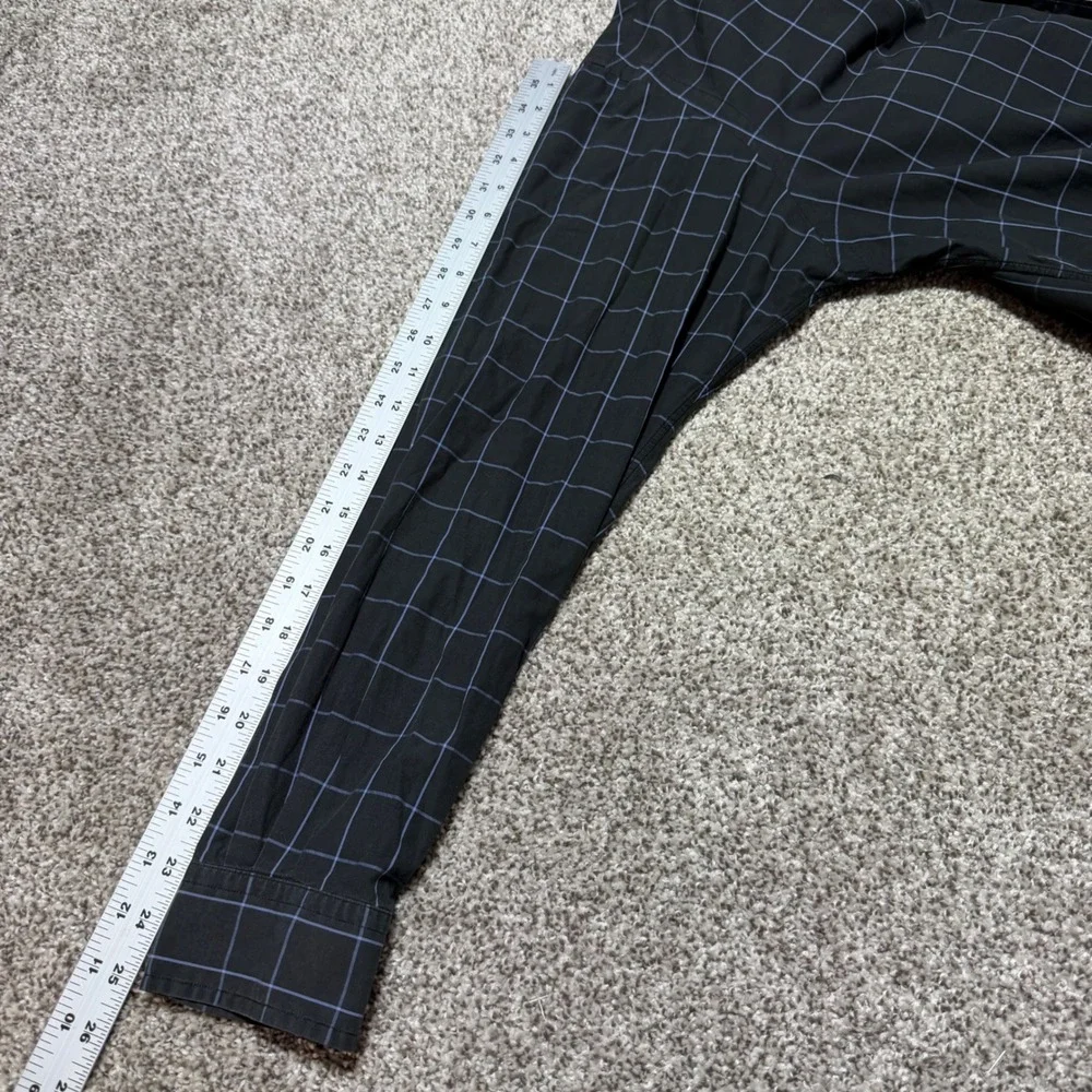 Polo Ralph Lauren Golf Long Sleeve Button Down Windowpane Plaid Cotton Men L